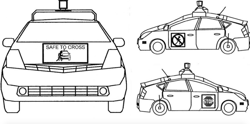 Illustration for article titled The Future Of Google's Self-Driving Cars May Include Talking To Pedestrians